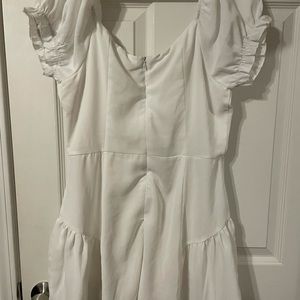 Beautiful, off-the-shoulder romper, size Large.